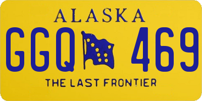 AK license plate GGQ469