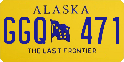 AK license plate GGQ471