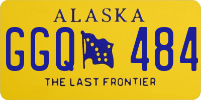 AK license plate GGQ484