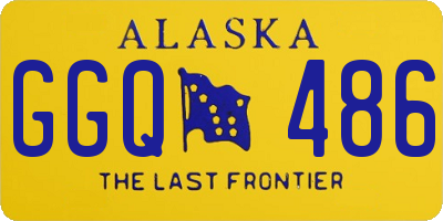 AK license plate GGQ486