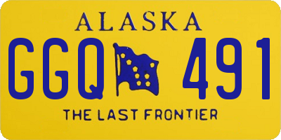AK license plate GGQ491