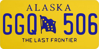 AK license plate GGQ506
