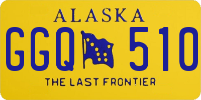 AK license plate GGQ510