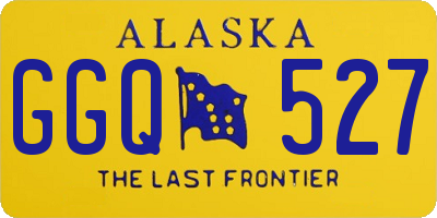 AK license plate GGQ527