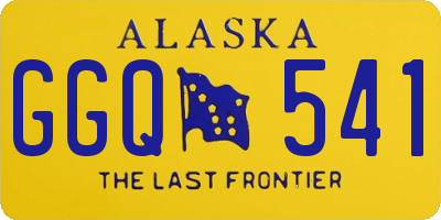 AK license plate GGQ541