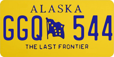 AK license plate GGQ544