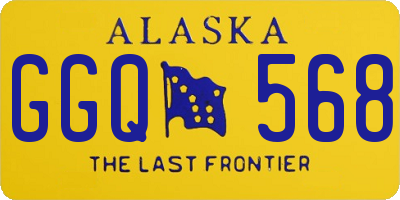 AK license plate GGQ568