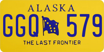 AK license plate GGQ579