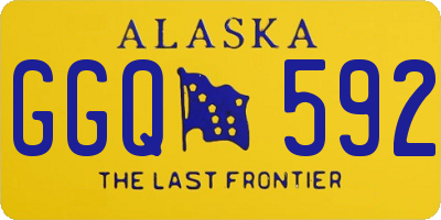 AK license plate GGQ592