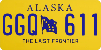 AK license plate GGQ611