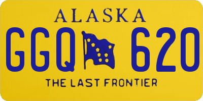 AK license plate GGQ620