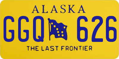 AK license plate GGQ626