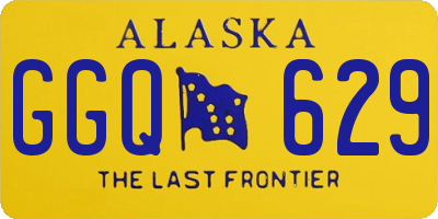 AK license plate GGQ629