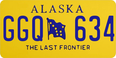 AK license plate GGQ634