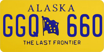 AK license plate GGQ660