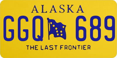 AK license plate GGQ689