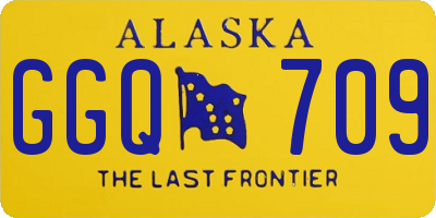 AK license plate GGQ709