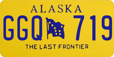 AK license plate GGQ719