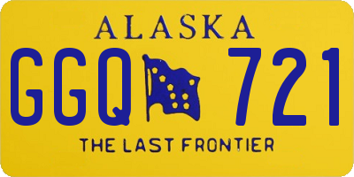 AK license plate GGQ721