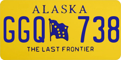 AK license plate GGQ738