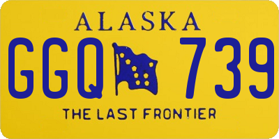 AK license plate GGQ739