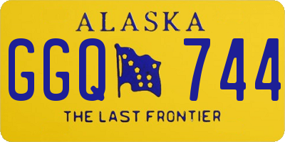 AK license plate GGQ744