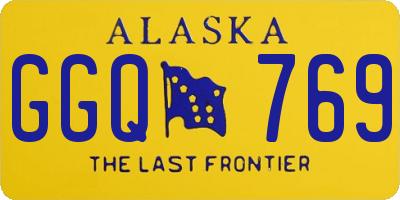 AK license plate GGQ769