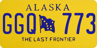 AK license plate GGQ773