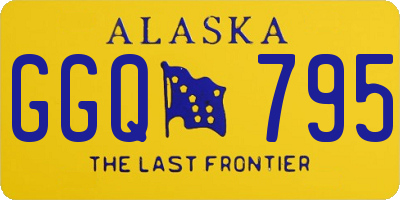 AK license plate GGQ795