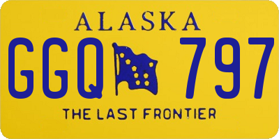 AK license plate GGQ797