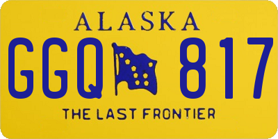 AK license plate GGQ817