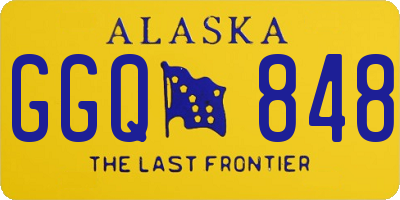 AK license plate GGQ848