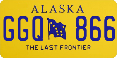 AK license plate GGQ866