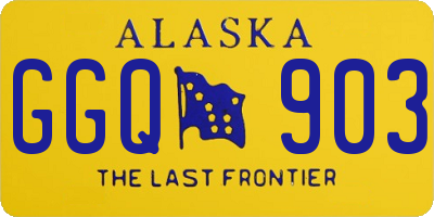 AK license plate GGQ903