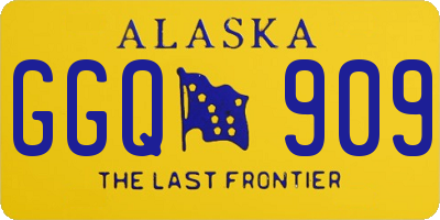 AK license plate GGQ909