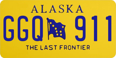 AK license plate GGQ911