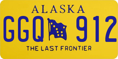 AK license plate GGQ912