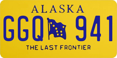 AK license plate GGQ941