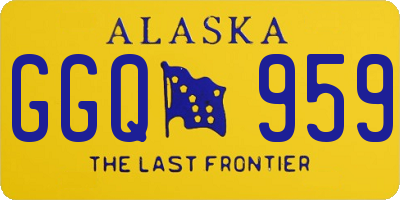 AK license plate GGQ959
