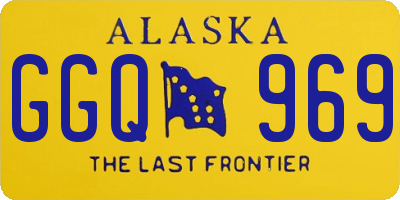 AK license plate GGQ969