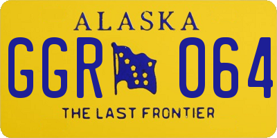 AK license plate GGR064