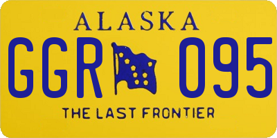 AK license plate GGR095