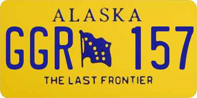 AK license plate GGR157