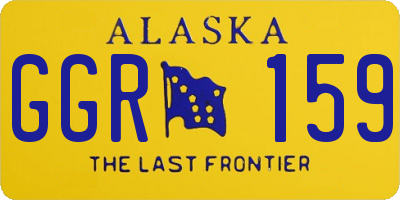 AK license plate GGR159