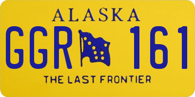 AK license plate GGR161