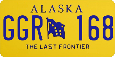 AK license plate GGR168