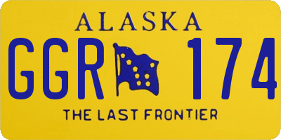 AK license plate GGR174