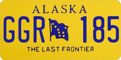 AK license plate GGR185
