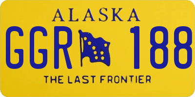 AK license plate GGR188
