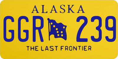AK license plate GGR239